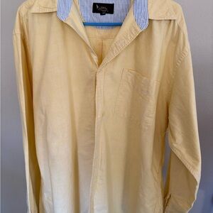 Yellow Casual Button Down Shirt